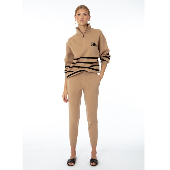 NWT Ellandemm camel knit joggers - Picture 4 of 8